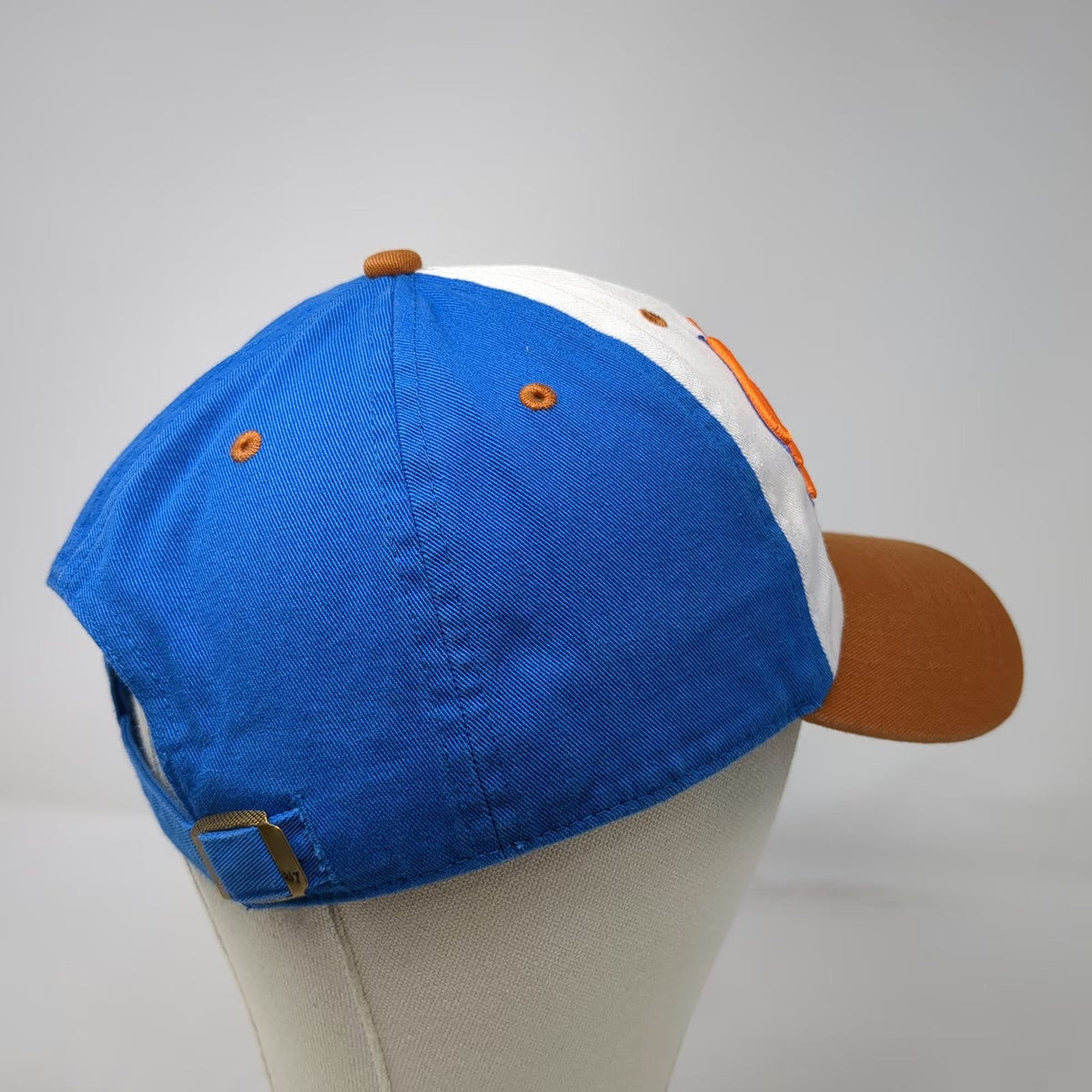 '47 Tailgaters Baseball Cap Blue White Brown One Size Slideback Cotton hat Logo