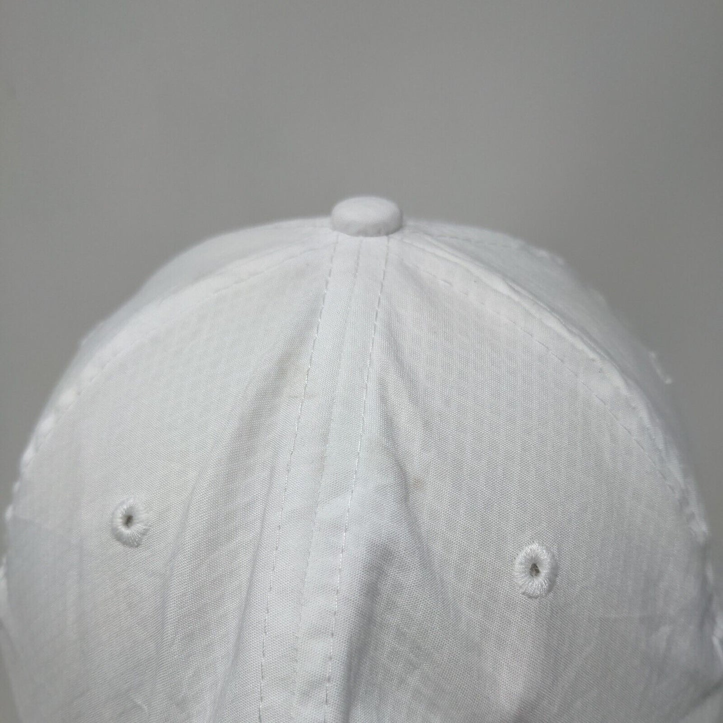 Real Living Productions Slideback Hat White One Size Adjustable Embroidered