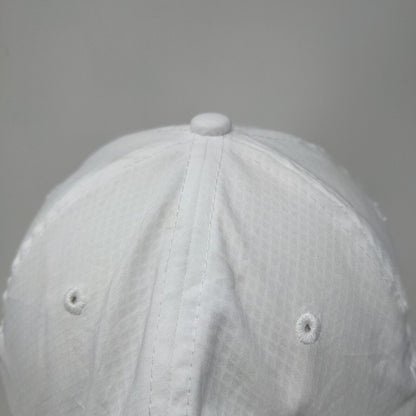Real Living Productions Slideback Hat White One Size Adjustable Embroidered