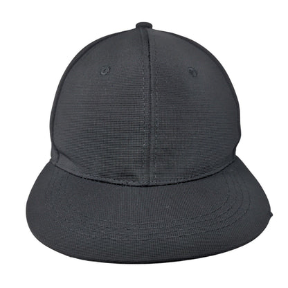 Unbranded Fitted Hat Black One Size Lightweight Vented Holes 6 Panel Blank
