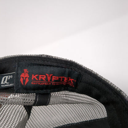 Kryptek Snapback Trucker Hat Gray One Size Mesh Back Outdoor Cap 6 Panel
