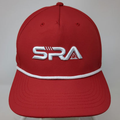 Cap America 5 Panel Red Hat OSFM Rope Brim SRA Mountain Logo Snapback Polyester