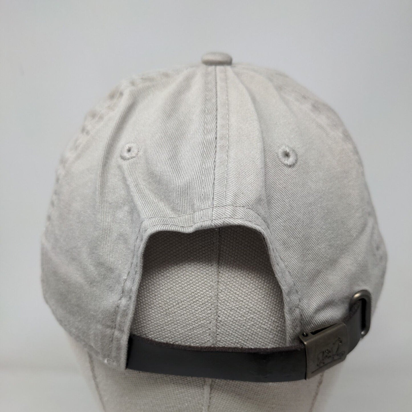 Crab Slideback Hat Gray One Size Embroidered Belted Cow Company 6 Panel