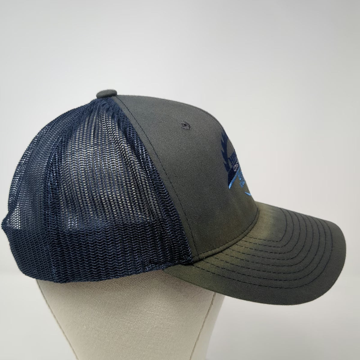 Richardson Trucker Hat Gray One Size Henry's Construction Fence Mesh Snapback