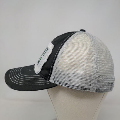 Sportsman Men's Slideback Mesh Back Hat Black White Plant Mama Logo