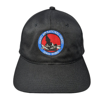 Idaho Air National Guard 124th Wing Snapback Hat Black OS Adjustable YoungAn Hat