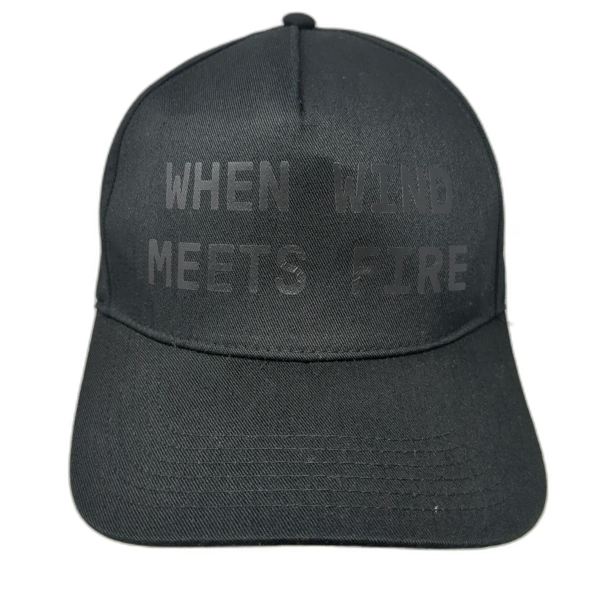 Otto 5 Panel Black Hat One Size Elevation Worship When Wind Meets Fire Snapback
