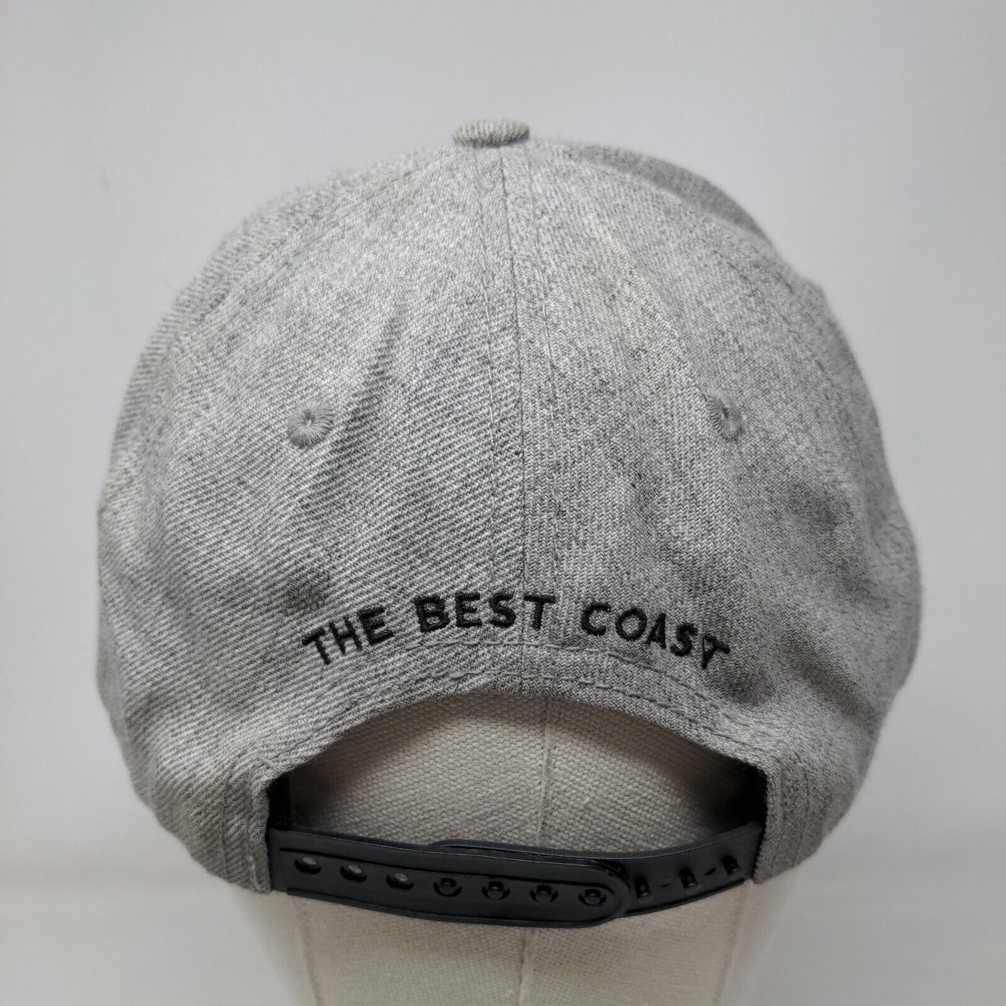 Flo Grown The Best Coast Snapback Hat Gray One Size Adjustable 6 Panel