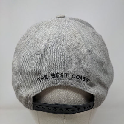 Flo Grown The Best Coast Snapback Hat Gray One Size Adjustable 6 Panel