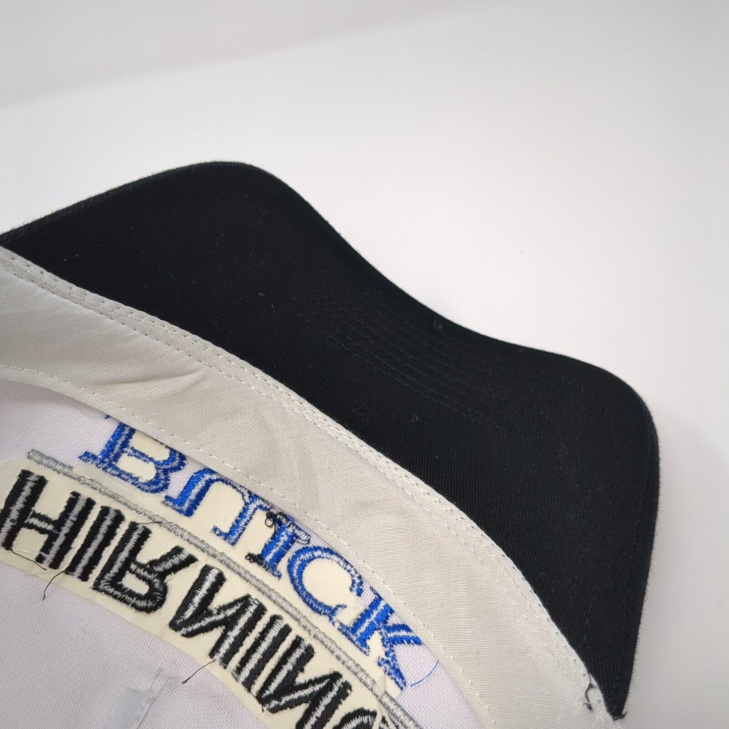 Hirning Buick Snapback Hat White One Size Adjustable Colorblock Otto