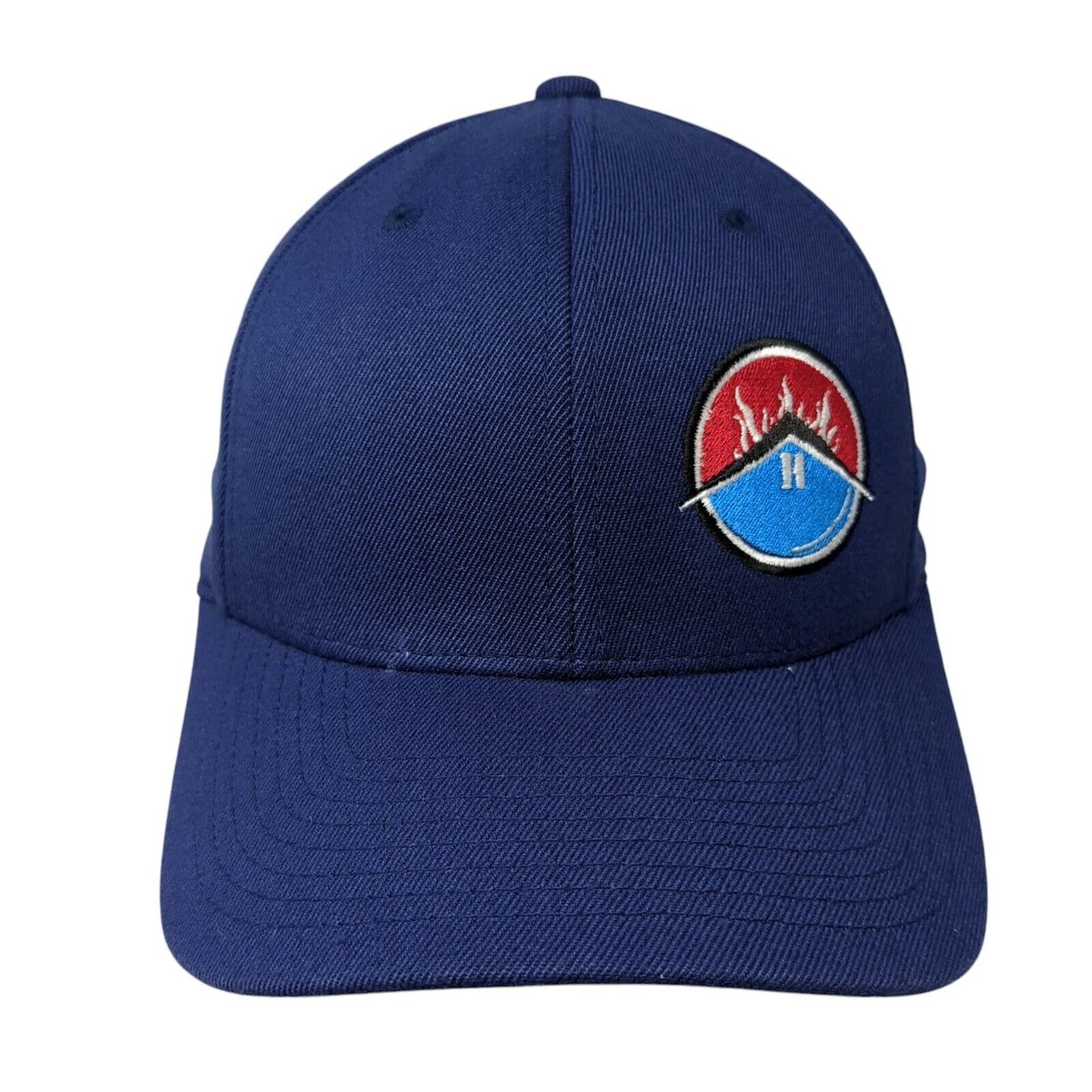 Flexfit by Yupoong Fitted Hat Blue S/M Lightweight Embroidered 6 Panel