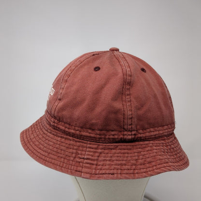 Wisconsin Dells Bucket Hat Red One Size Embroidered Vent Holes Jhats