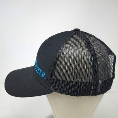 Richardson Trucker Hat Black Blue One Size Mesh Back Snapback Pfister Logo