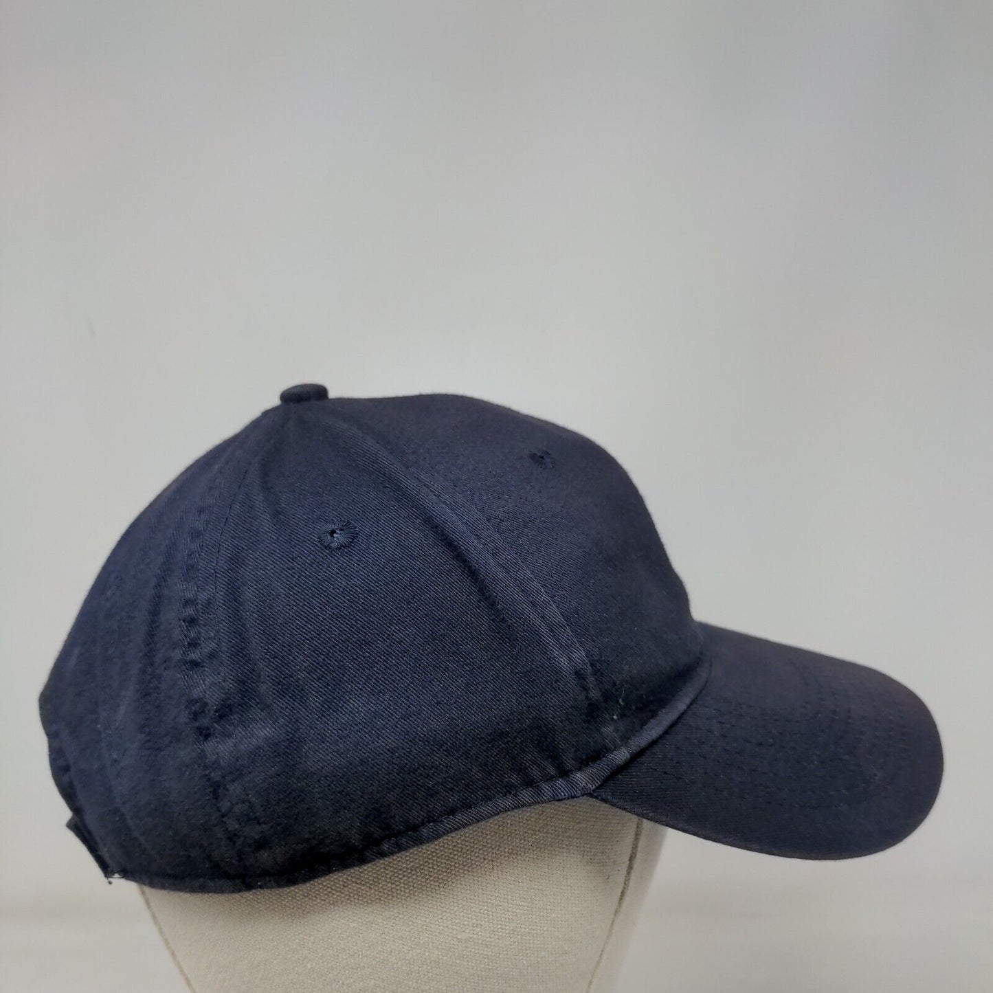 George Strapback Hat Blue One Size Adjustable Blank Solid Vent Holes
