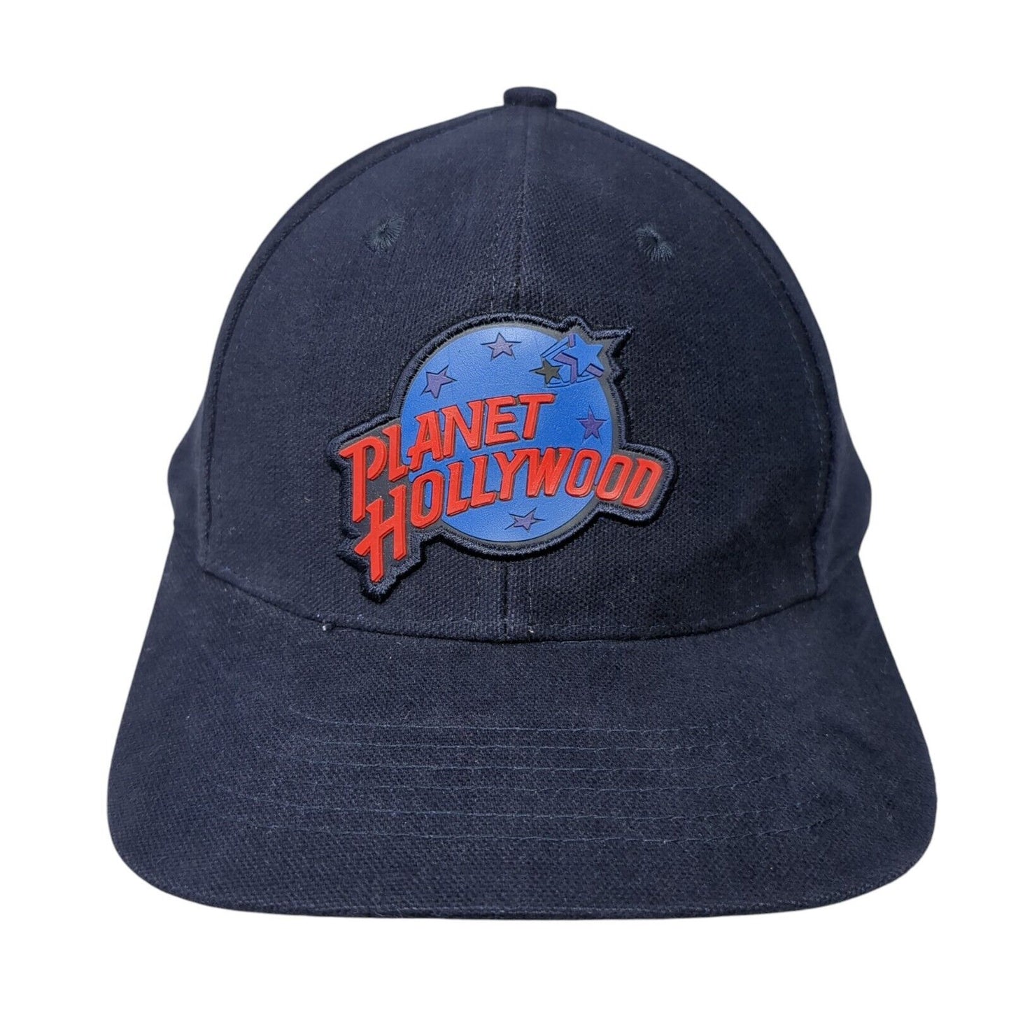Planet Hollywood Strapback Hat Blue One Size Adjustable Embroidered Aspen Cotton