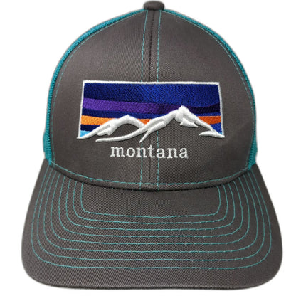 Outdoor Cap Baseball Gray Green One Size Trucker Snapback Montana Mountain Hat
