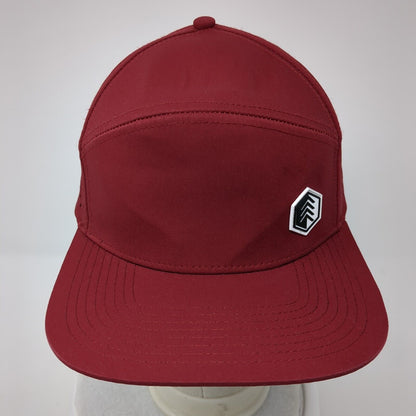 tmrk Snapback Hat Red One Size Adjustable Breathable Lightweight Durable