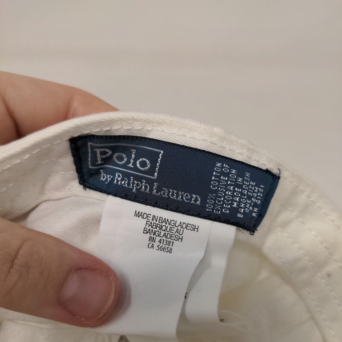 Polo Ralph Lauren Baby Small Pony Stretch Strapback Hat Cream OS 9-24 Months