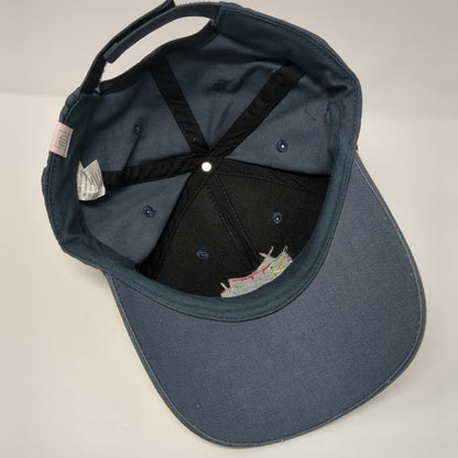South Africa Strapback Hat Blue One Size Adjustable Embroidered 6 Panel Cotton