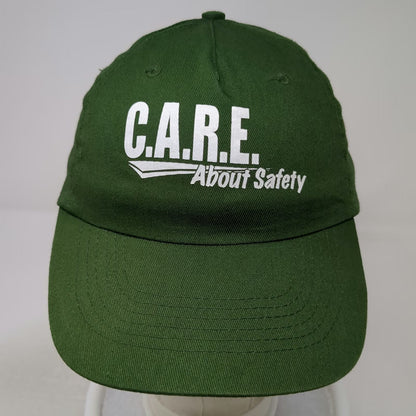 HitWear 5 Panel Green One Size Strapback Cotton CARE About Safety Awareness Hat