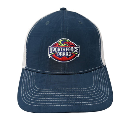 Sports Force Parks Strapback Hat Blue One Size Cap America Golf 6 Panel
