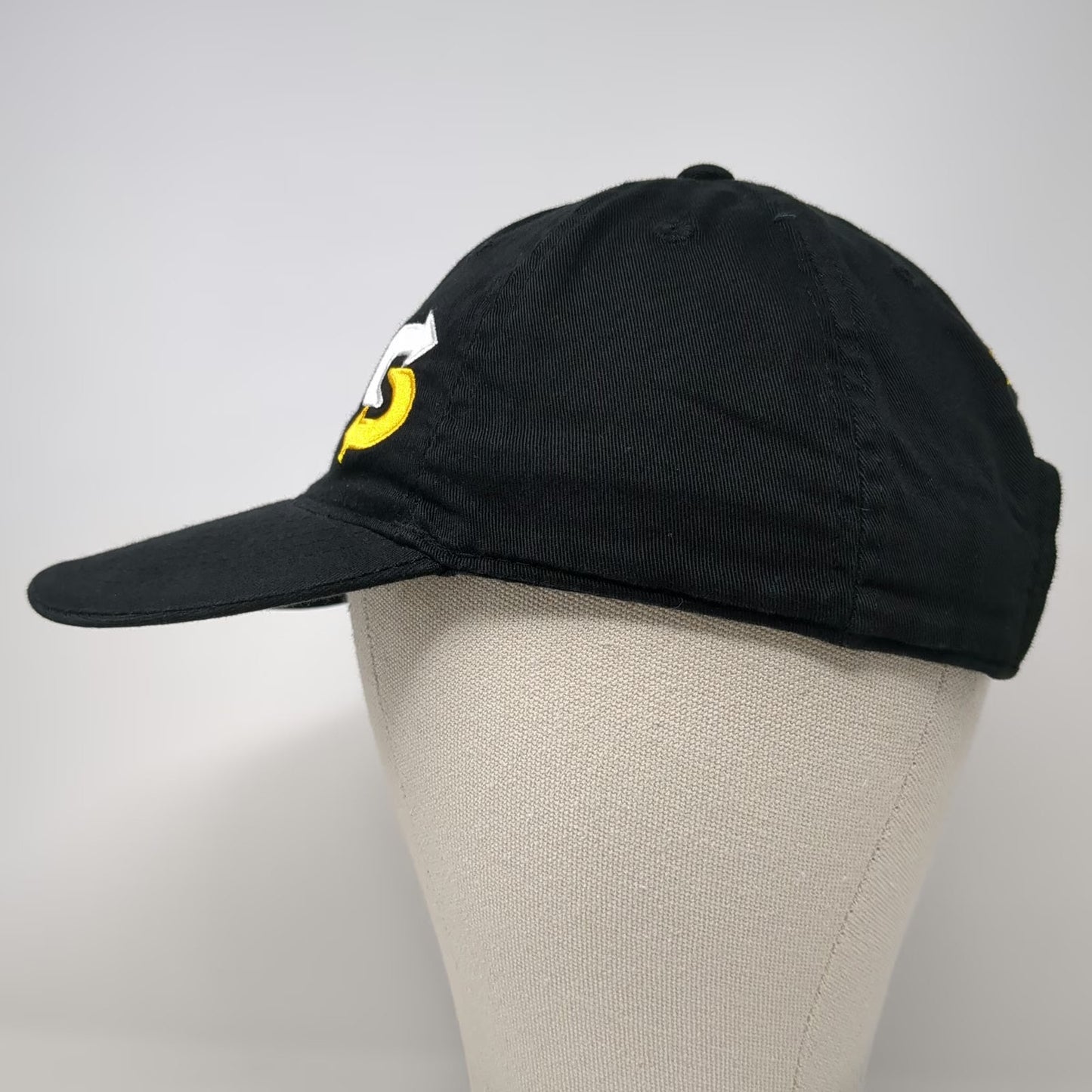 Subway Baseball Cap Hat Black One Size Embroidered Logo Adjustable Strapback