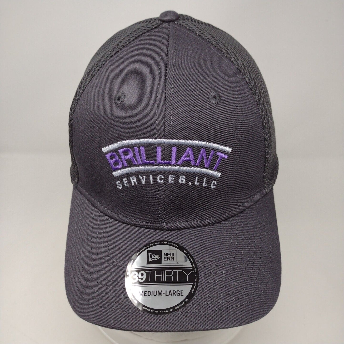 Brilliant Services LLC Fitted Hat Gray M/L Embroidered New Era 39Thirty