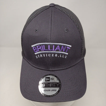 Brilliant Services LLC Fitted Hat Gray M/L Embroidered New Era 39Thirty