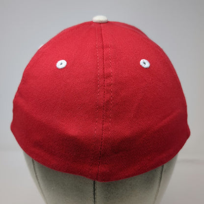 In-N-Out Burger Baseball Cap Red L Flexfit Embroidered Logo White Eyelets Hat