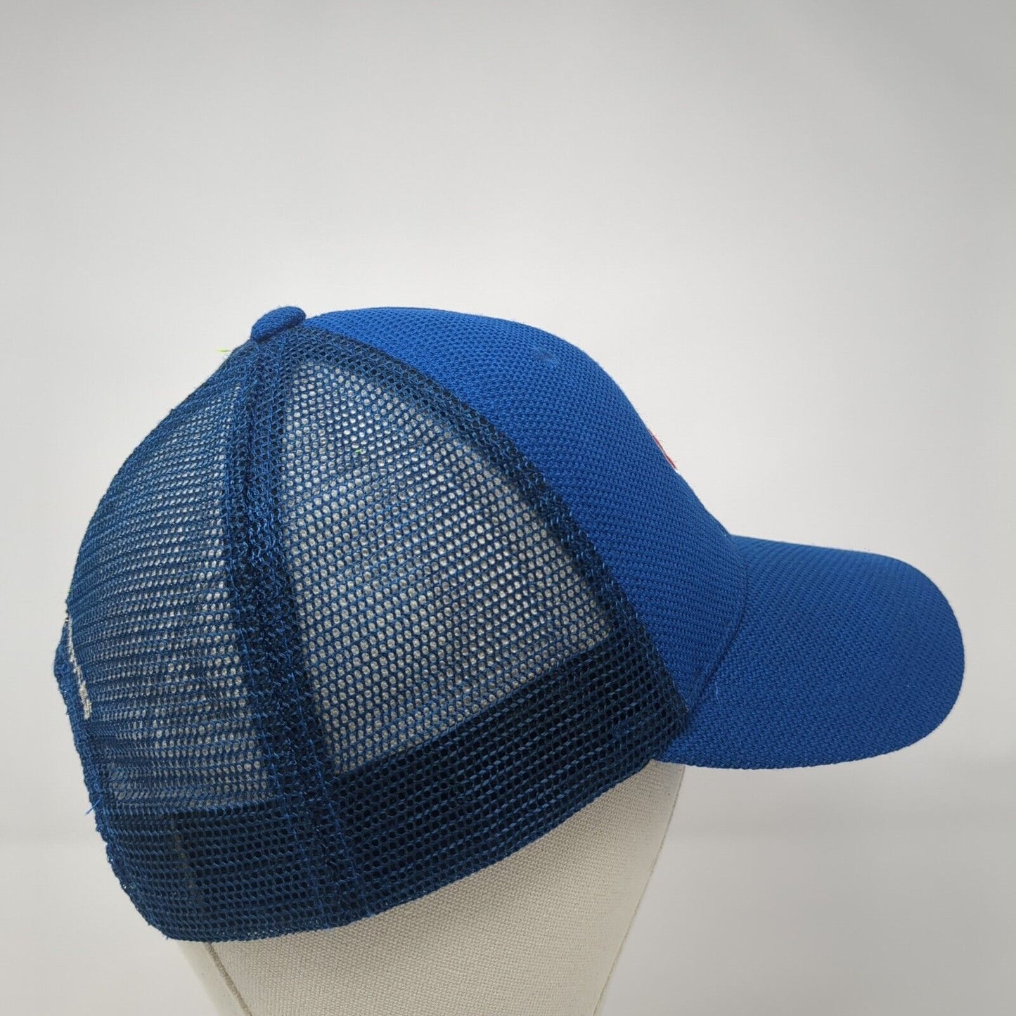 Republic Services Snapback Trucker Hat Blue OS Adjustable Embroidered Mesh Back