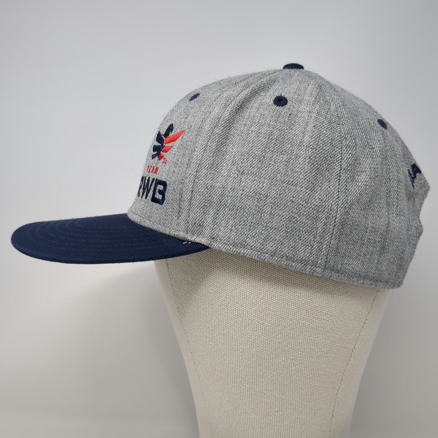 Gray Blue Snapback One Size Team RWB Eagle Hat US Flag Underbill #EAGLEFIRE