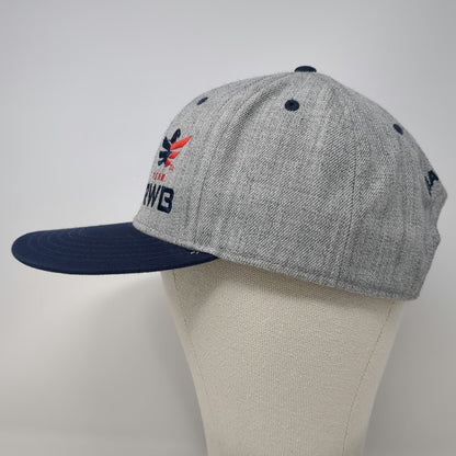 Gray Blue Snapback One Size Team RWB Eagle Hat US Flag Underbill #EAGLEFIRE