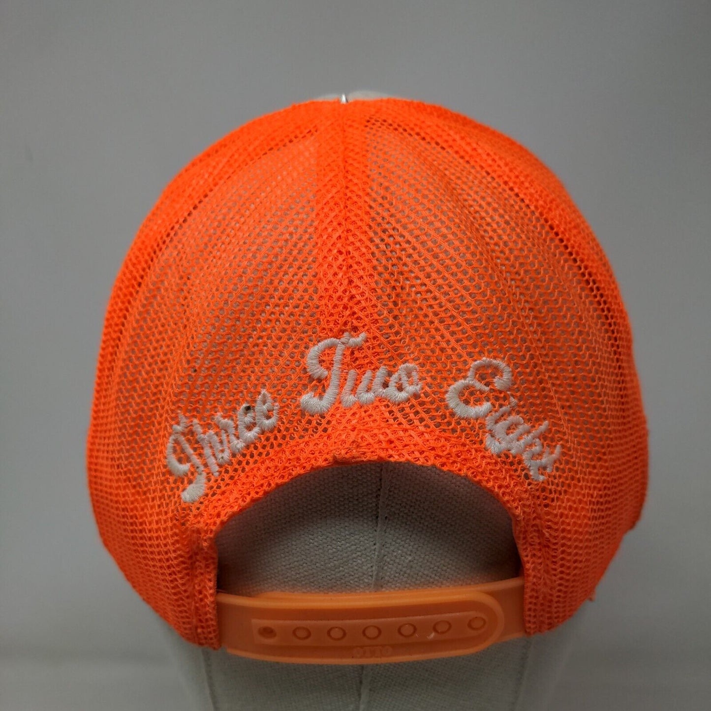 Three Two Eight Snapback Mesh Back Rope Trucker Hat Orange OSFM Otto