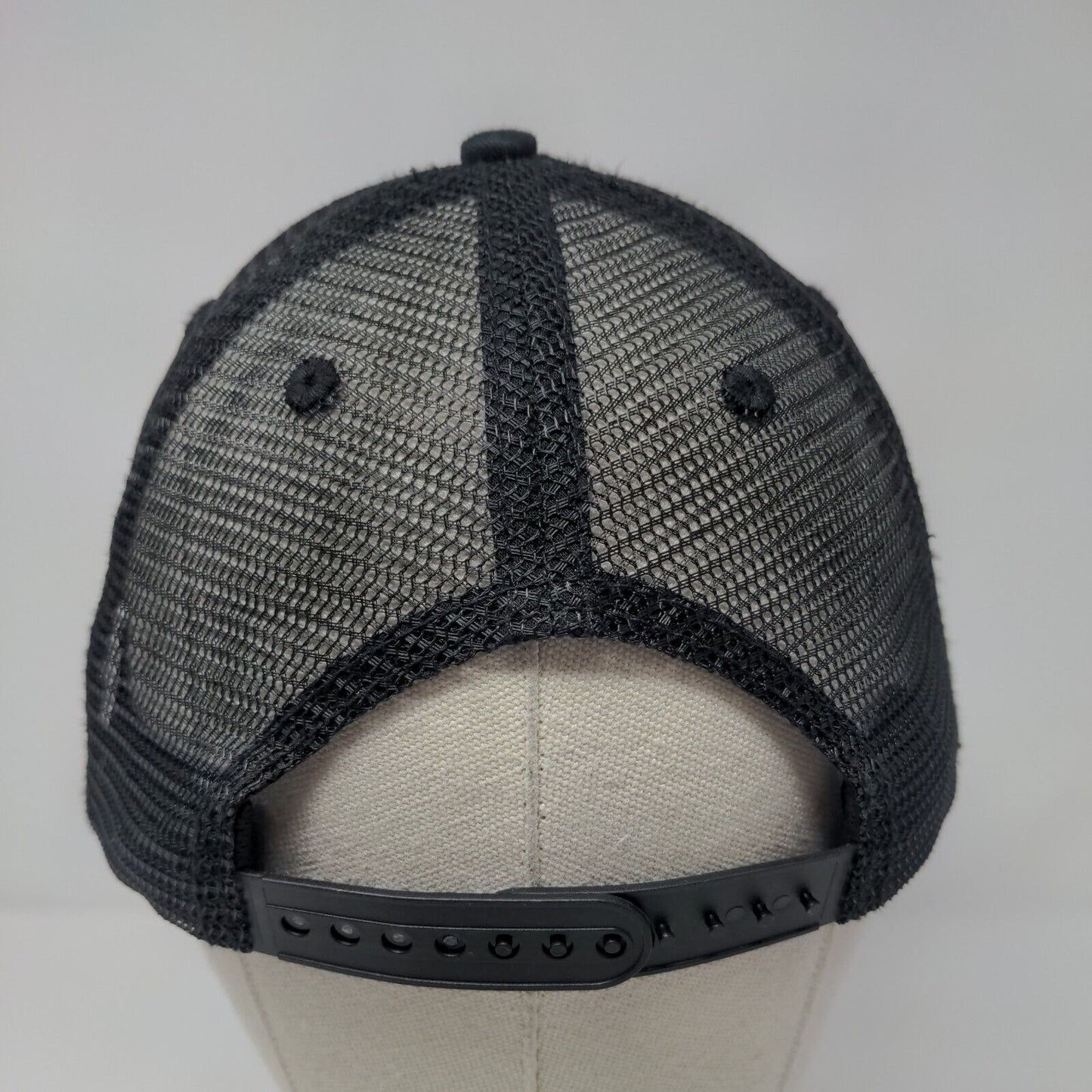 Drink Up Beer Run Patch Snapback Trucker Hat Black OSFM Mesh Back