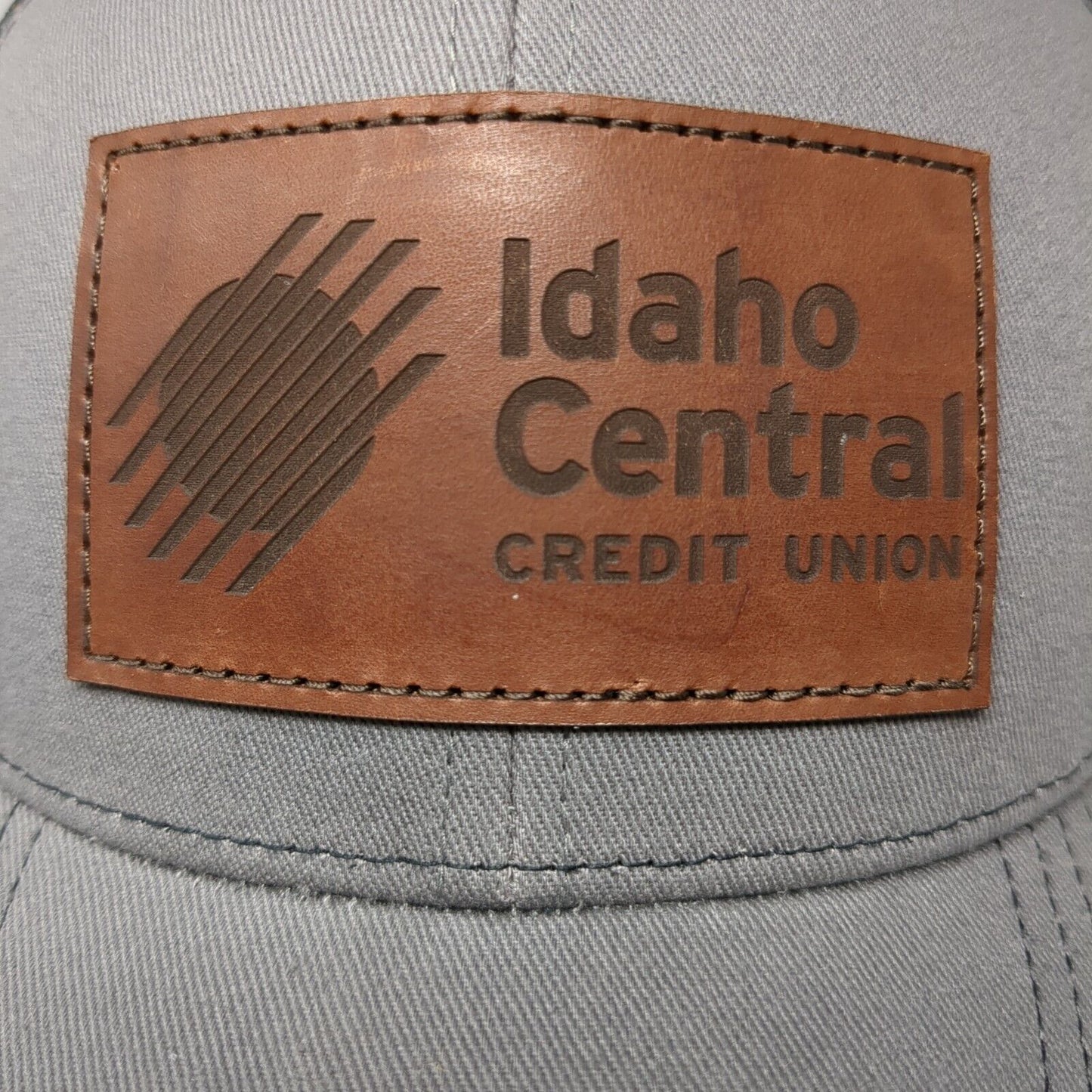 Idaho Central Credit Union Adult Snapback Trucker Hat Gray OS Mesh Outdoor Cap
