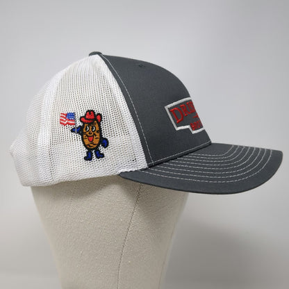 Richardson Trucker Hat Gray One Size Driscoll Brothers Potato Mascot Snapback