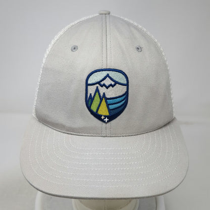 Unionwear Trucker Hat Gray One Size Mesh Snapback USA Made Union Mountain Trees