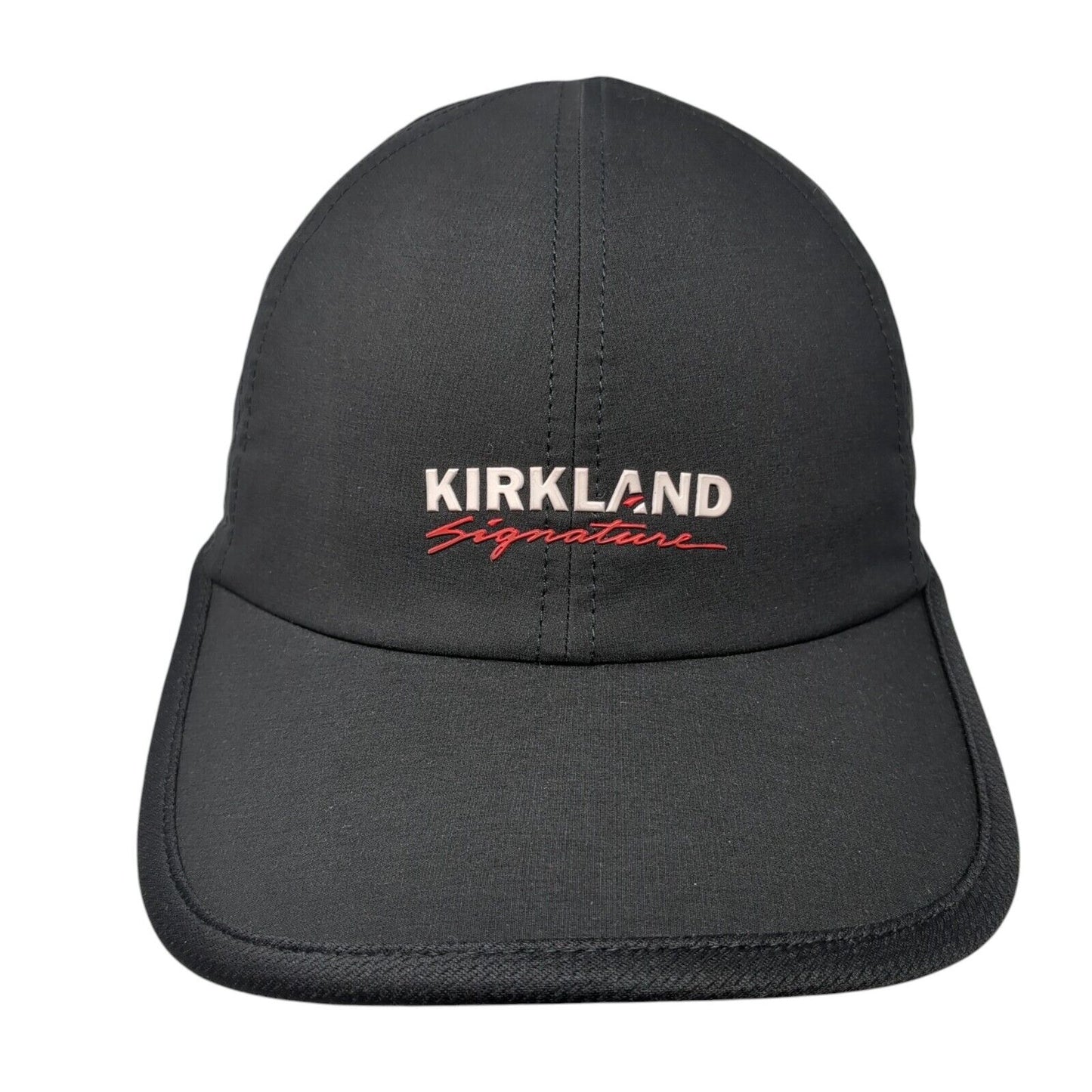Kirkland Signature Strapback Hat Black One Size Perforated Solid