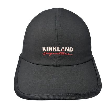Kirkland Signature Strapback Hat Black One Size Perforated Solid