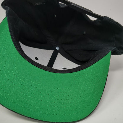 Sport-Tek Snapback Hat Black One Size Tacos Patron Mexican Grill Seafood Patch