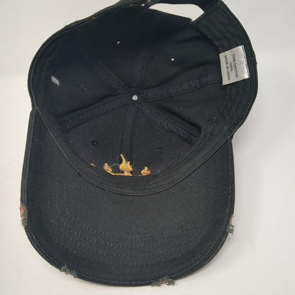 Budweiser Strapback Hat Black One Size Embroidered Adjustable 6 Panel