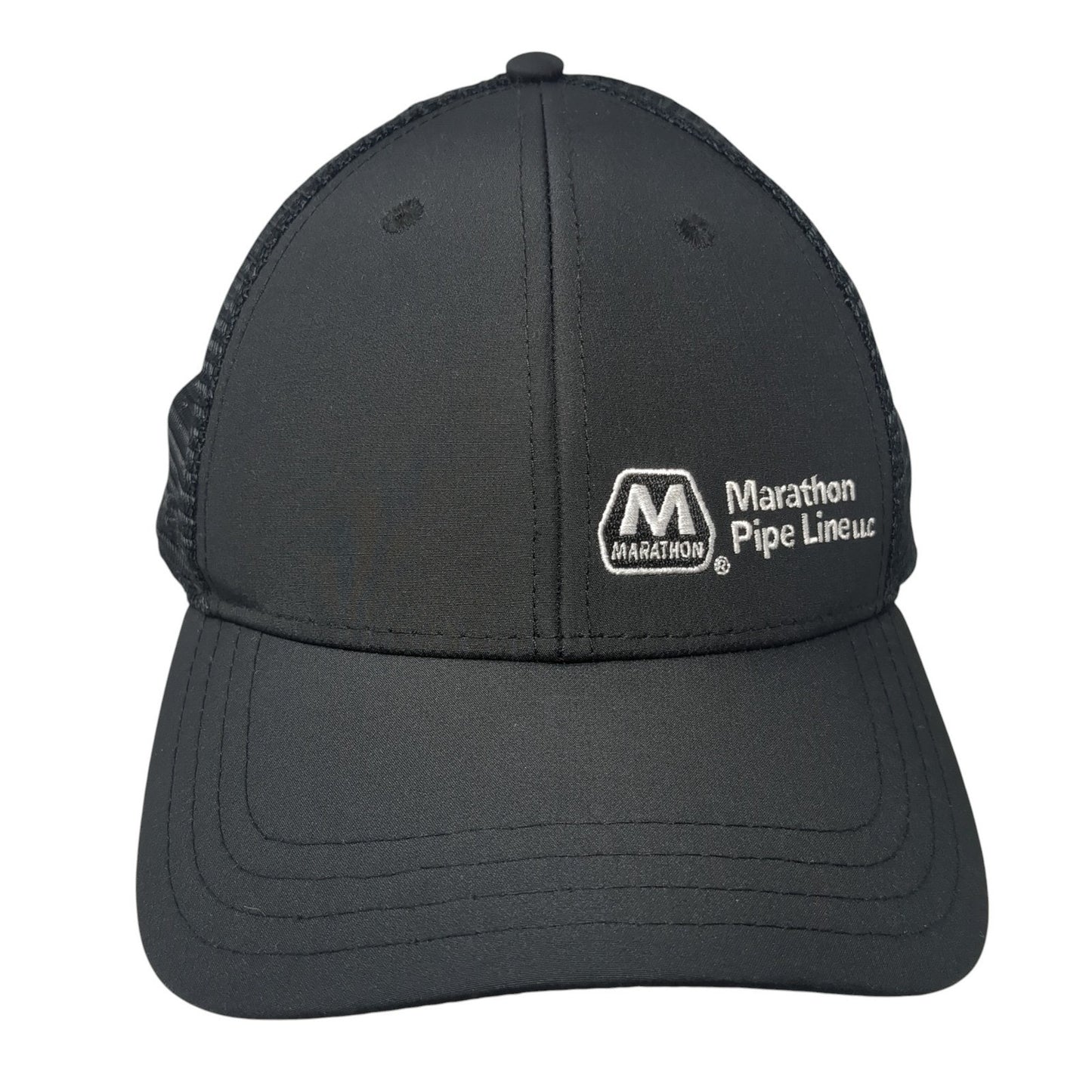 Marathon Pipe Line LLC Snapback Trucker Hat Black One Size Mesh Back