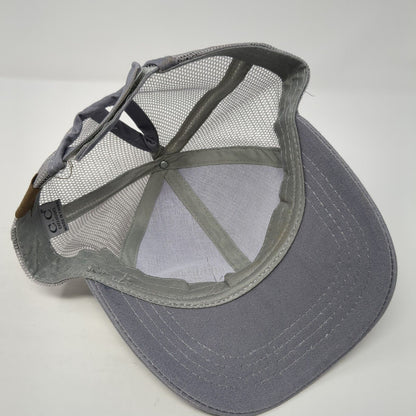C.C Exclusives Strapback Trucker Hat Gray One Size Ponytail Blank