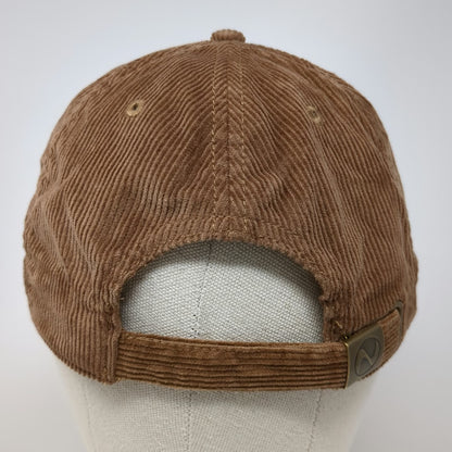 Newhattan Baseball Cap Brown One Size Corduroy Bloom Slideback Adjustable Hat