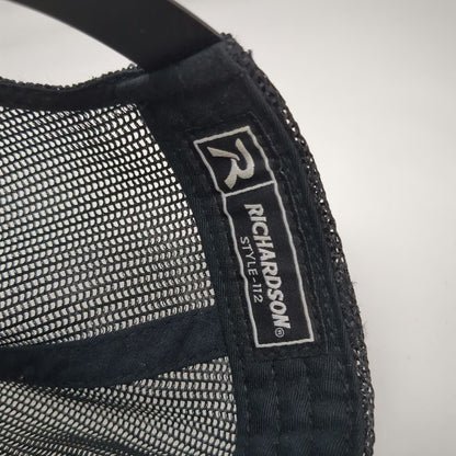 Richardson Trucker Hat Gray One Size Mesh Back Snapback SGW Designworks Leather