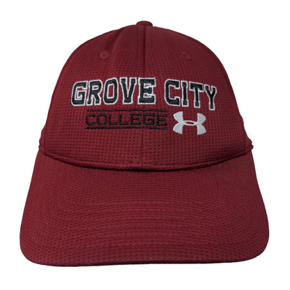 Under Armour Men's Fitted Hat Red L-XL Embroidered Grove City College Logo