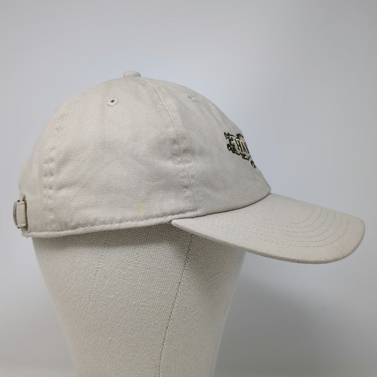 Newhattan Baseball Cap Beige One Size Hawaii Hula Girl Embroidered Strapback Hat