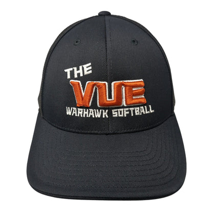 The Vue Warhawk Softball Fitted Mesh Back Trucker Hat Black 7 3/8-8