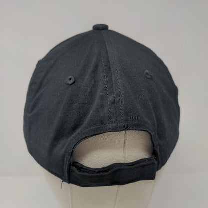 George Strapback Hat Solid Black OSFA Adjustable Blank Vent Holes