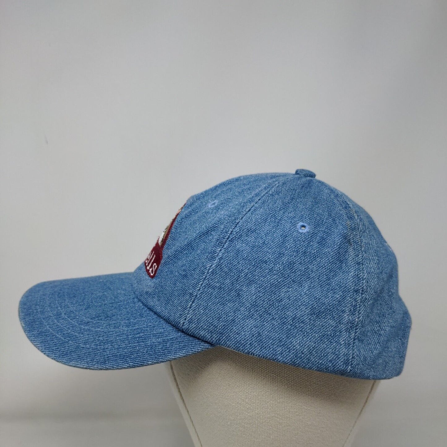 Chef Bruce Aidells Slideback Hat Blue One Size Embroidered Denim Nissin Cap